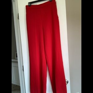 Zara red flare pants
